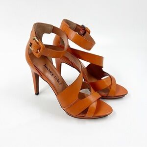 ✅ NWB LUXURY REBEL WHIMSY LEATHER‎ ORANGE SIZE 9.5